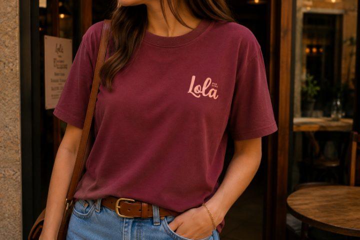 Camiseta Bordô Lola